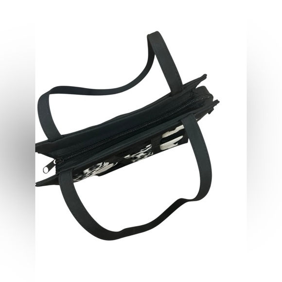 Vintage 90s black and white fur animal print shoulder bag - Picture 9 of 10